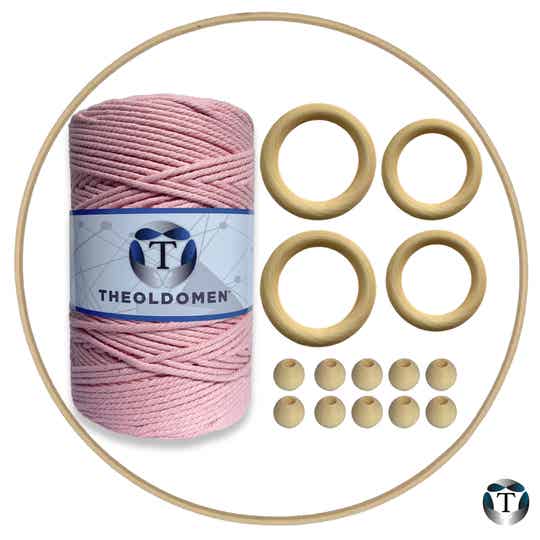 Macramé Pakket | DIY | Nude Roze |  200 meter
