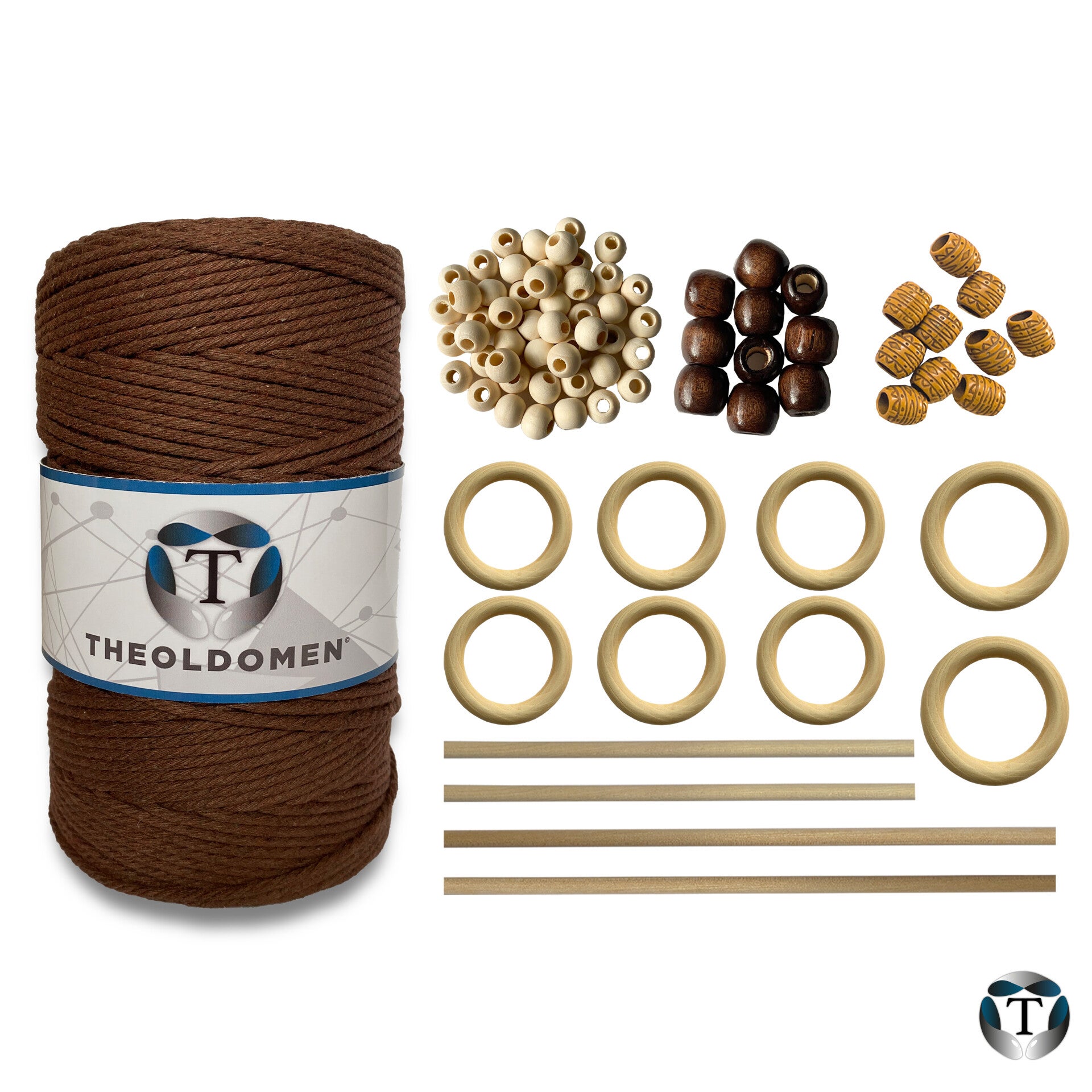 Macramé Pakket | DIY | Bruin | 200 meter