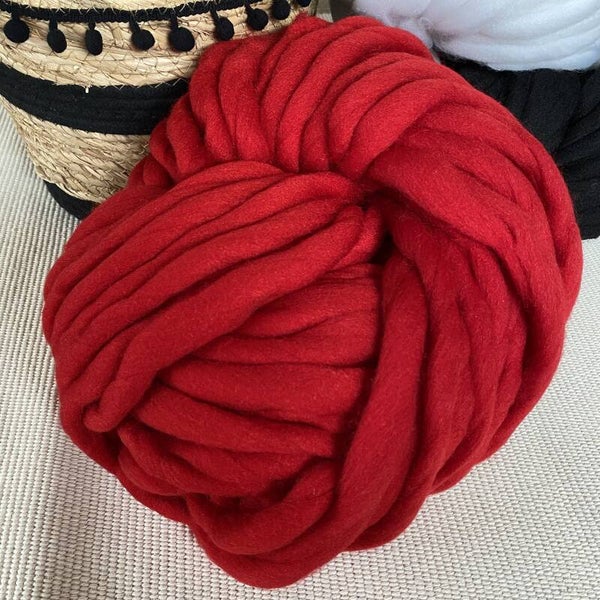 Merino Lontwol | Rood | 250 gram |