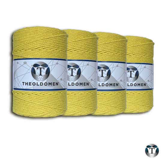 Macramé Koord | Bundelkorting | Lemon Yellow | 800 METER |
