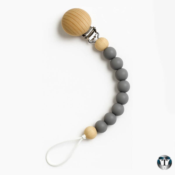 Fopspeenkoord | Kralen | Grijs