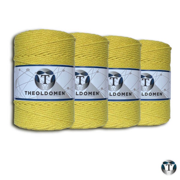 Macramé Koord | Bundelkorting | Lemon Yellow | 800 METER |