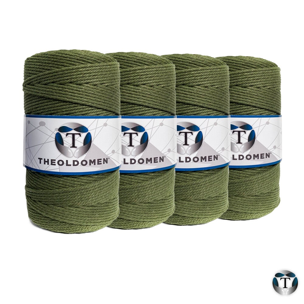 Macramé Koord | Bundelkorting | Olijfgroen | 800 METER |