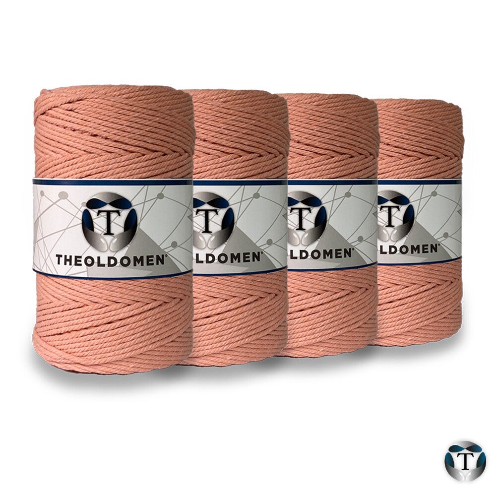 Macramé Koord | Bundelkorting | Zalmroze | 800 METER |