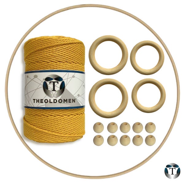 Macramé Pakket | DIY | Oker |  200 meter