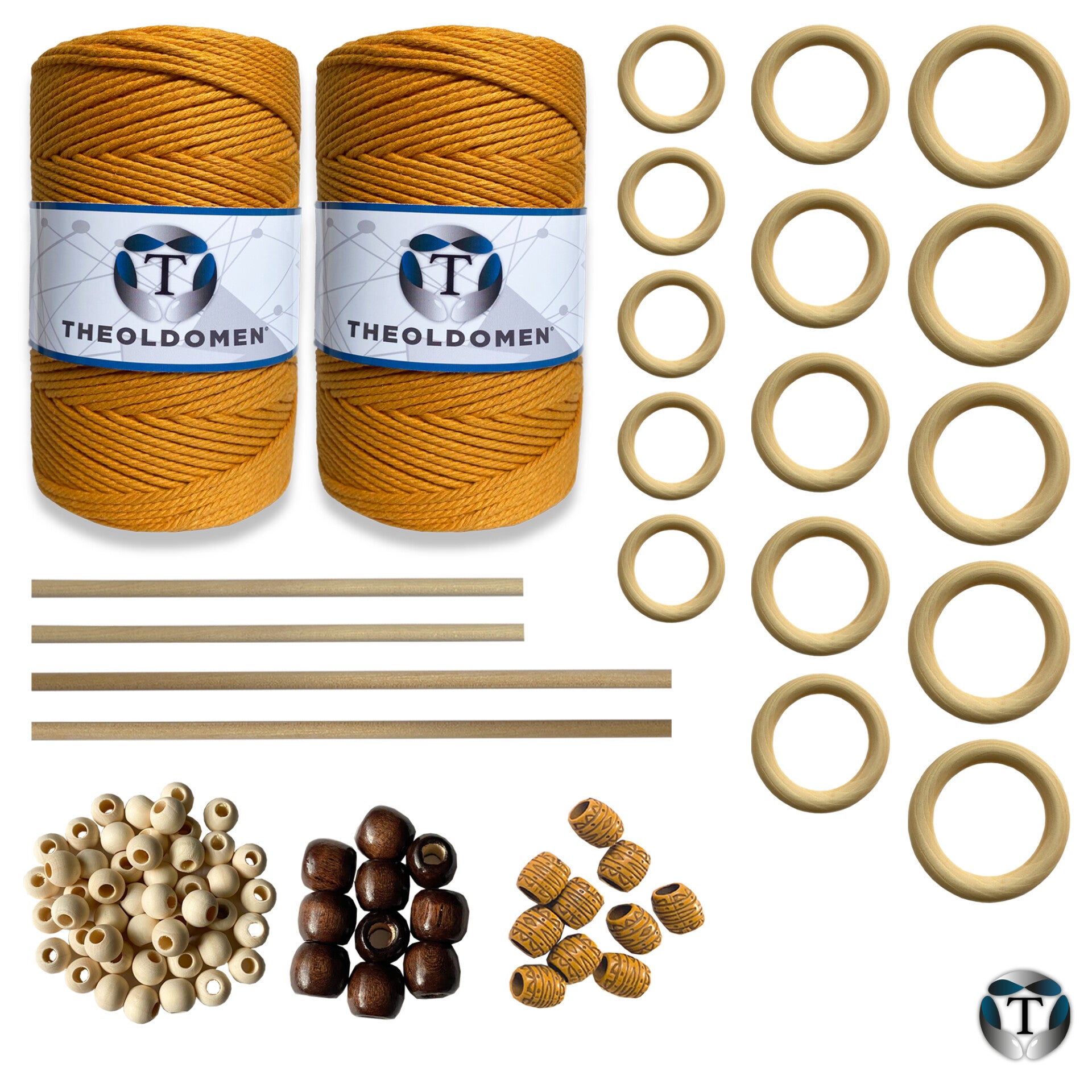 XXL Macramé Pakket | DIY | Goudgeel | 400 meter