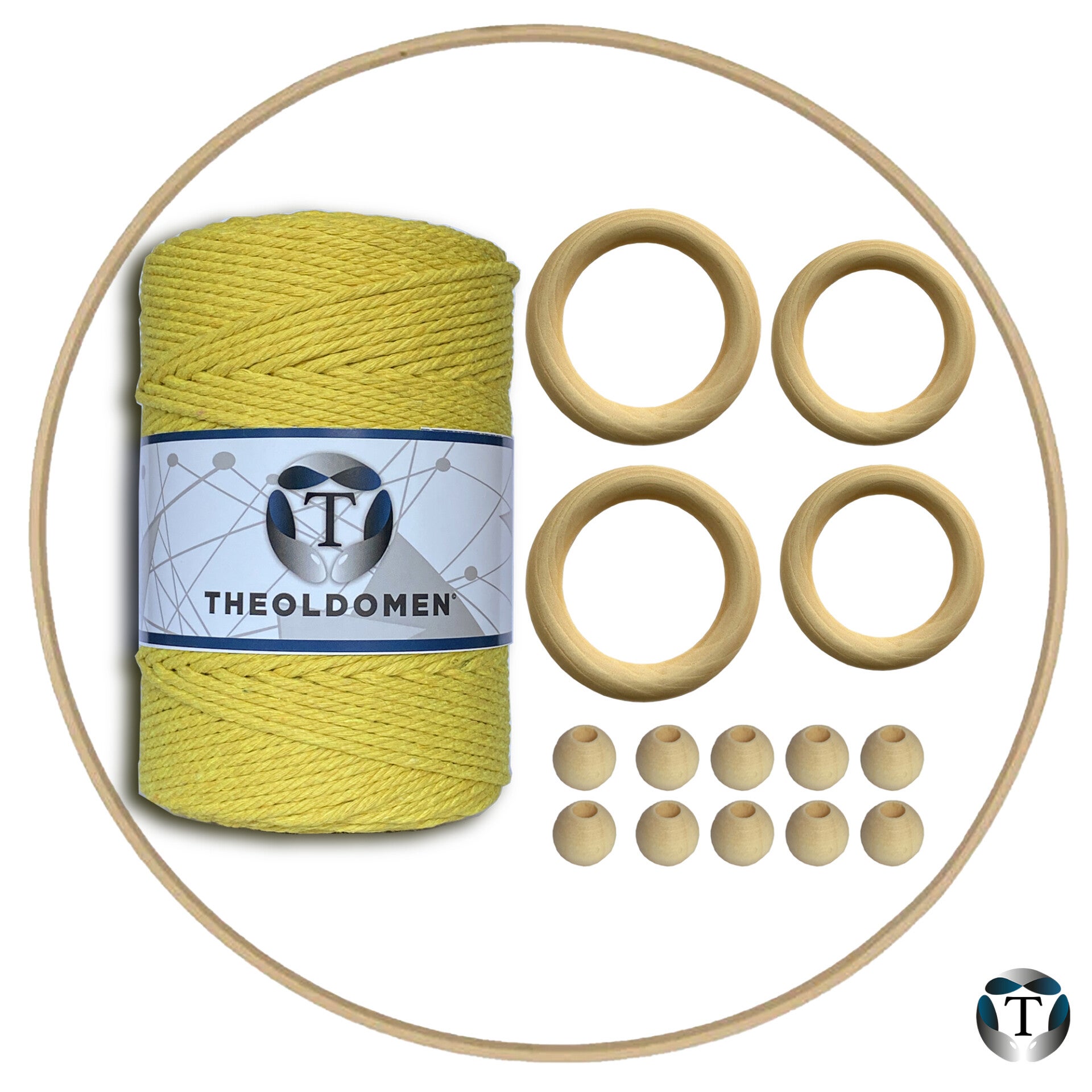 Macramé Pakket | DIY | Lemon Yellow |  200 meter