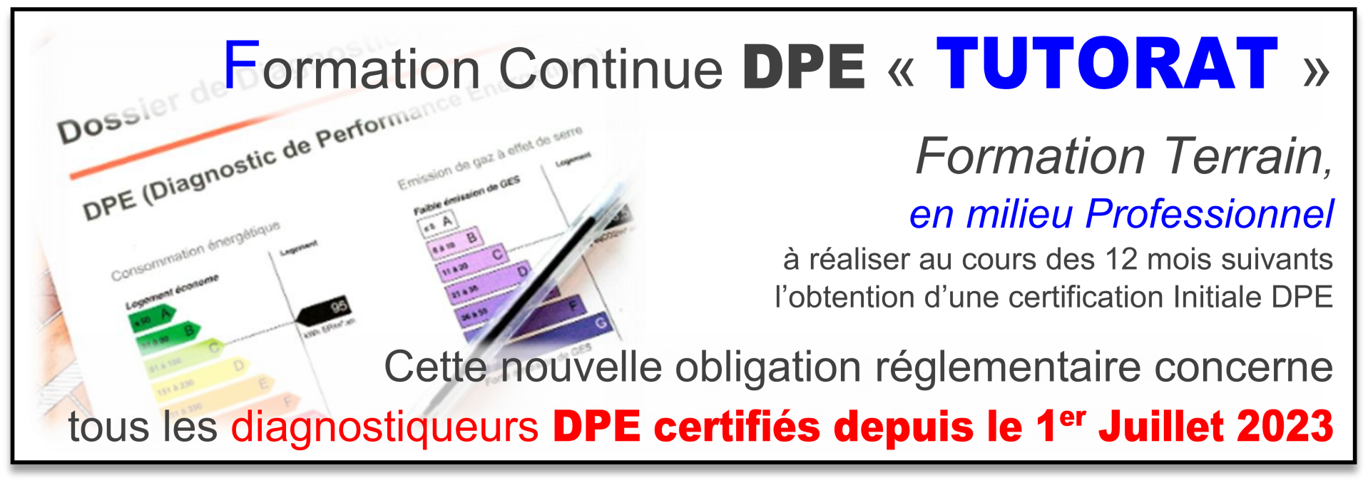 Organisme de formation EBTP CENTRE DE FORMATION DIAGNOSTIQUEURS IMMOBILIERS TOULOUSE 31 OCCITANIE SUD Expert pathologies bâtiment Diagnostics DPE Audit Energétique DTG formations continues présentiel terrain FRANCE en milieu professionnel TUTORAT
