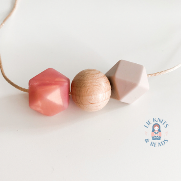 (Borst) Voedingsketting Basic - Metallic Pink