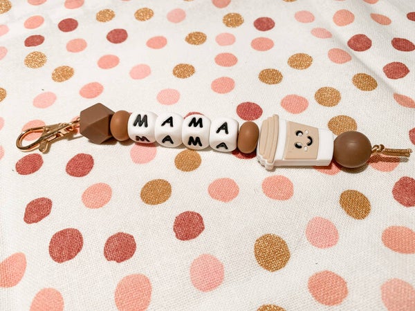 Sleutelhanger met naam - Coffee