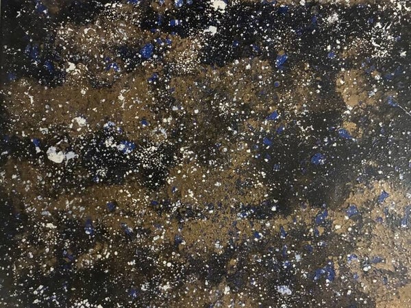 Meteor Shower in the Golden Galaxy