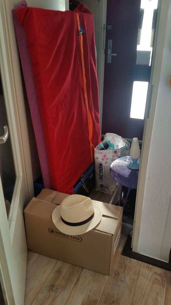 Ingepakt en klaar voor in de auto.