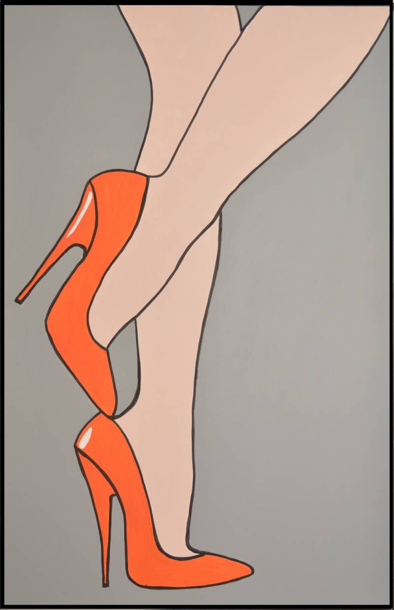 Orange pumps. €249,-  
