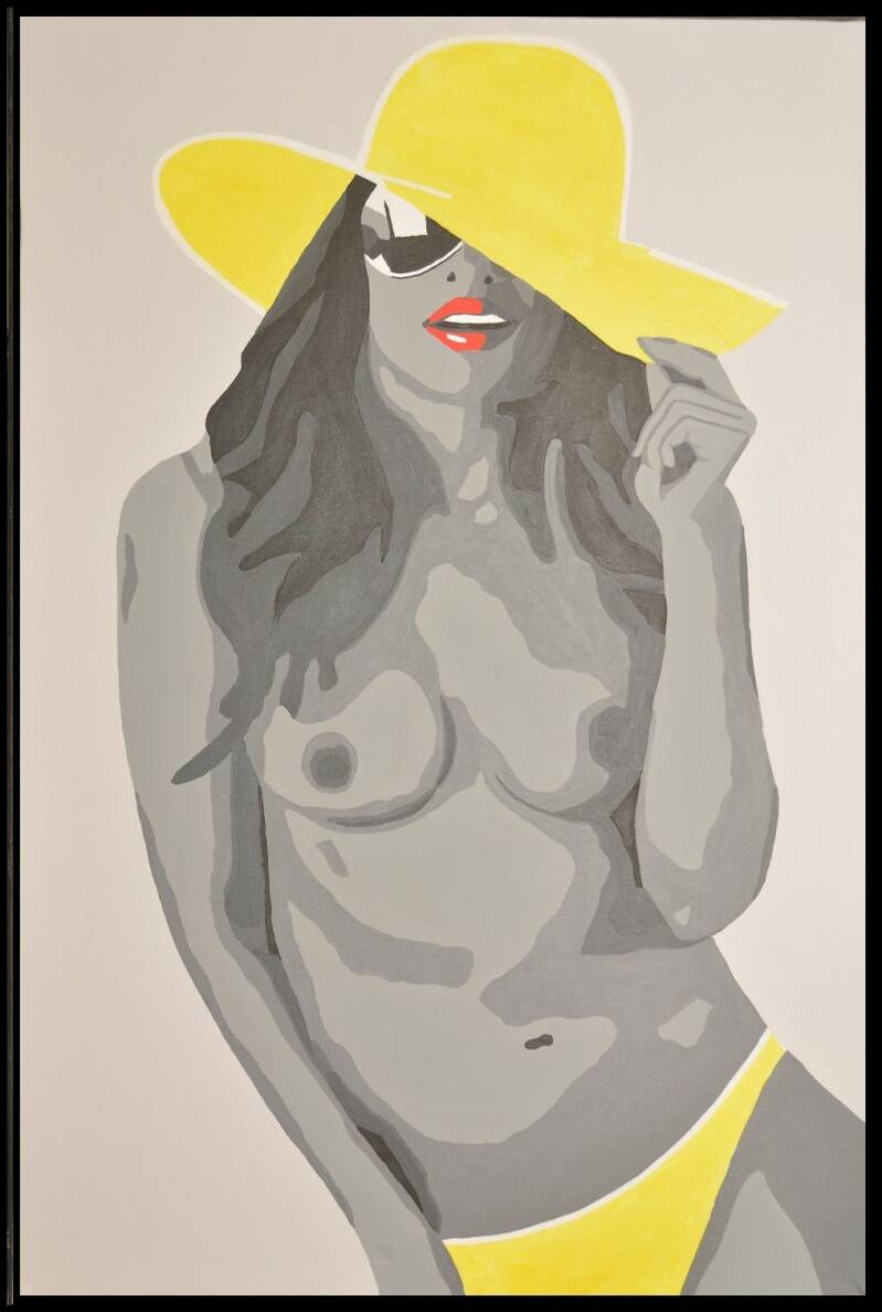 Yellow €329,-  80*120cm.