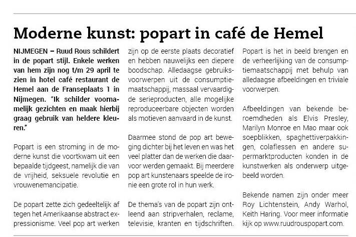 Artikel uitgelicht van de Brug .