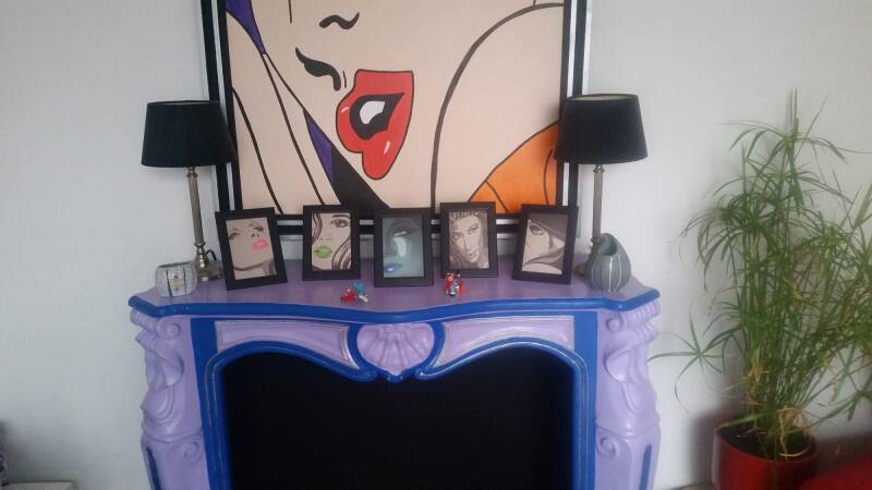 Zwart wit in een lijst.