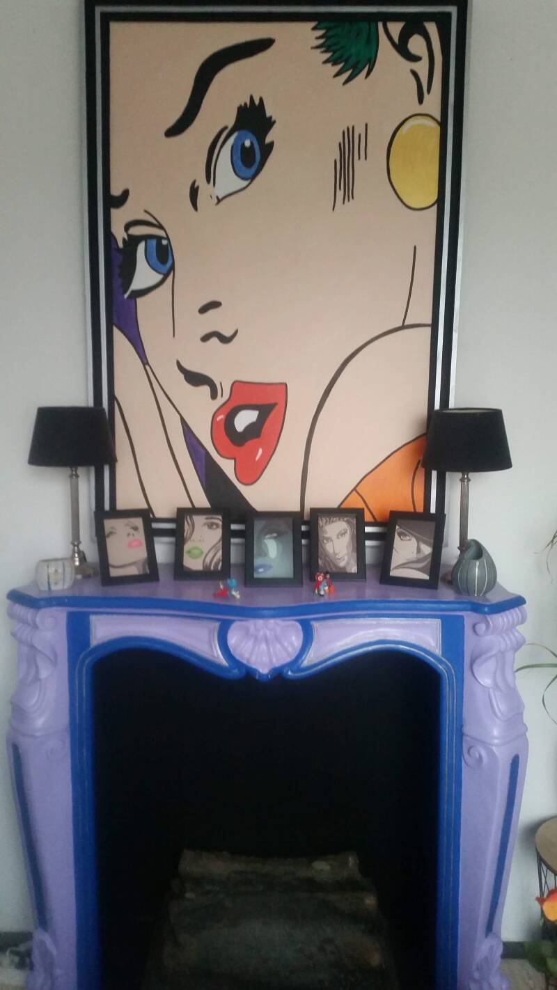 Zwart wit in een lijst.