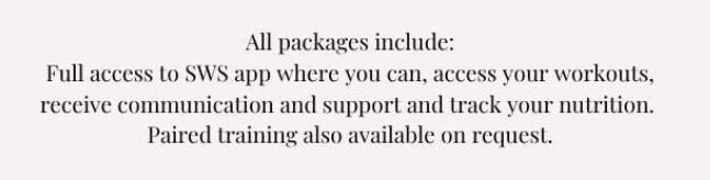 Stronger with Sarah Additional Package details