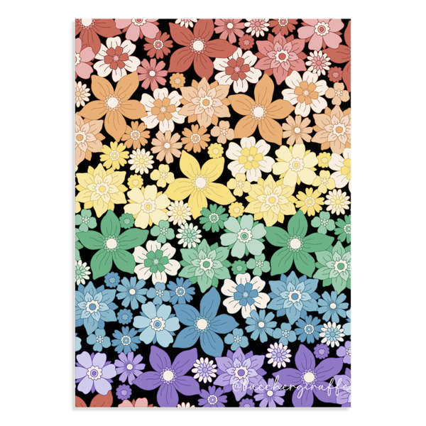 Postkarte - REGENBOGEN AUS BLUMEN