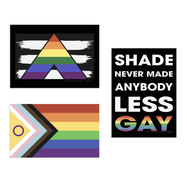 Set aus 9 Stickern - LGBTQIA+ (outdoor)