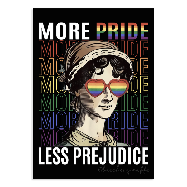 Postkarte - MORE PRIDE LESS PREJUDICE