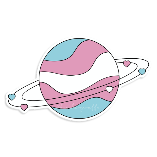 Sticker - TRANS* PLANET, 5,2x3,0cm