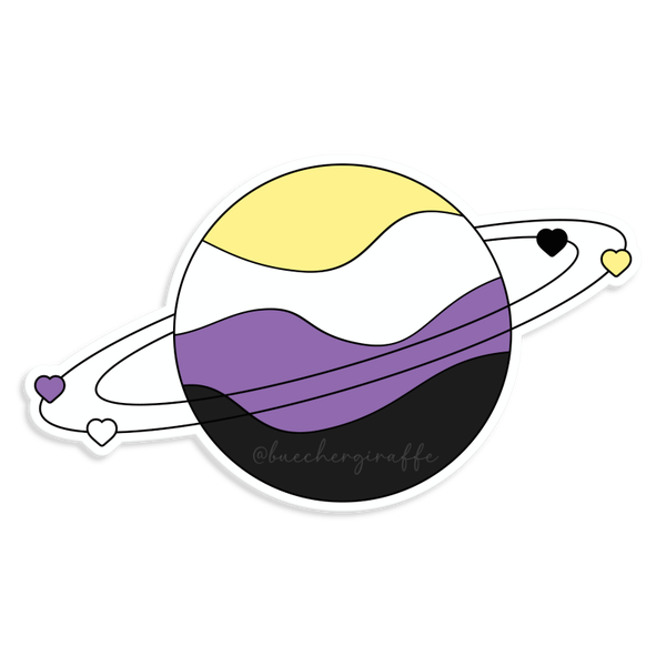 Sticker - NONBINARY PLANET, 5,2x3,0cm
