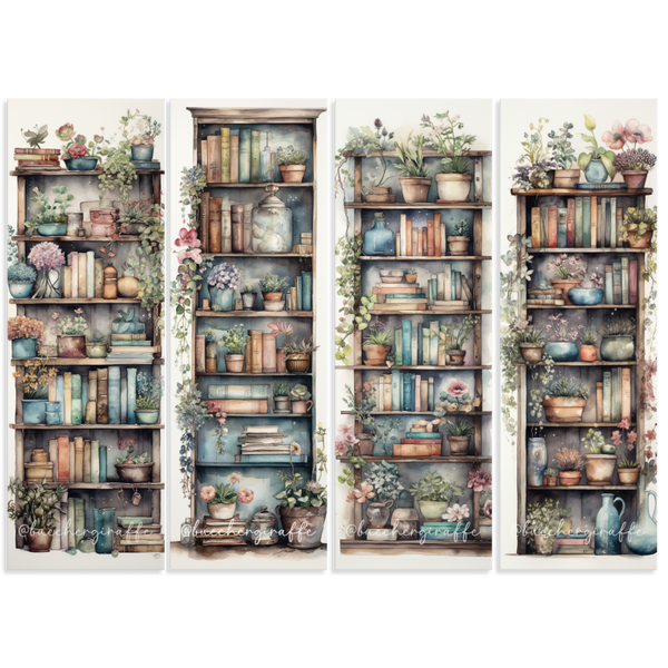Set aus 4 Lesezeichen BOOK LOVER