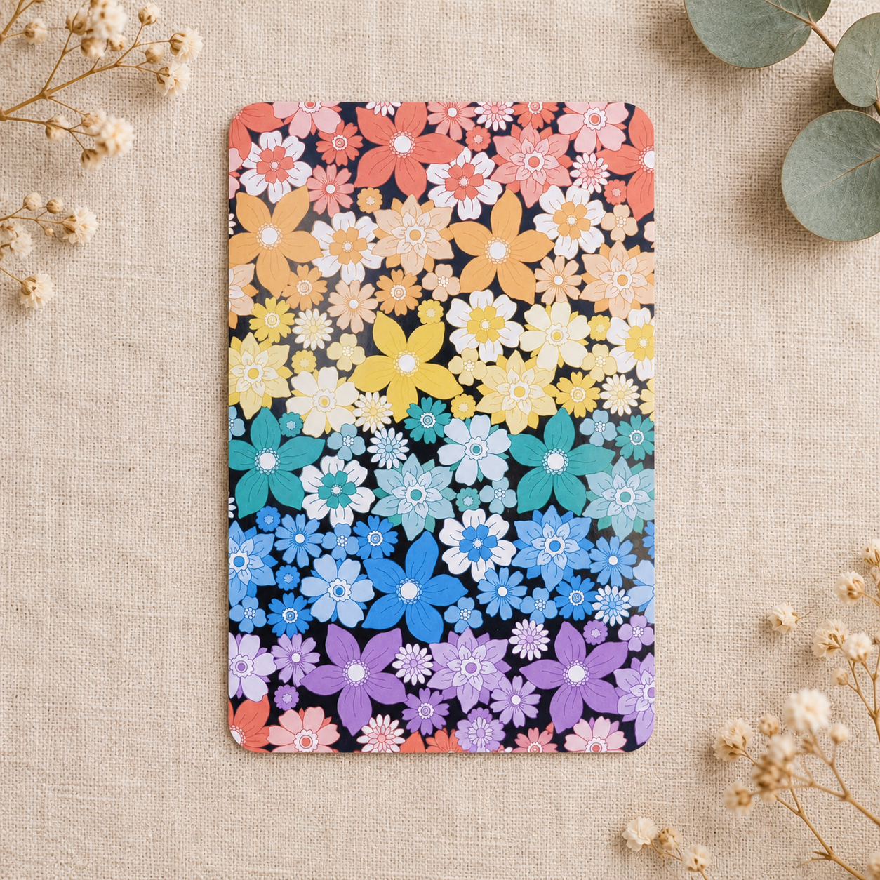 Postkarte Regenbogen aus Blumen – LGBTQIA+ Pride & Vielfalt | DIN A6