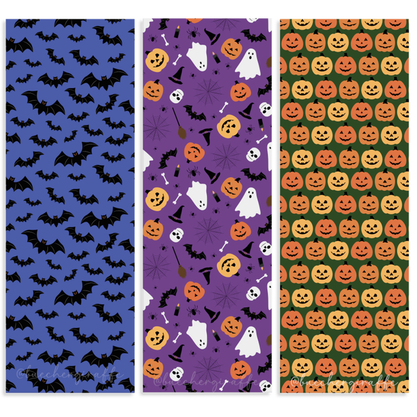 Set aus 3 Lesezeichen - HALLOWEEN