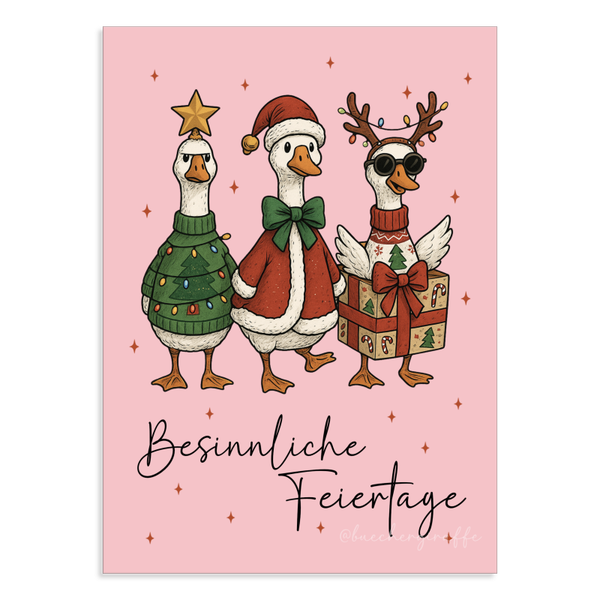 Postkarte - BESINNLICHE FEIERTAGE