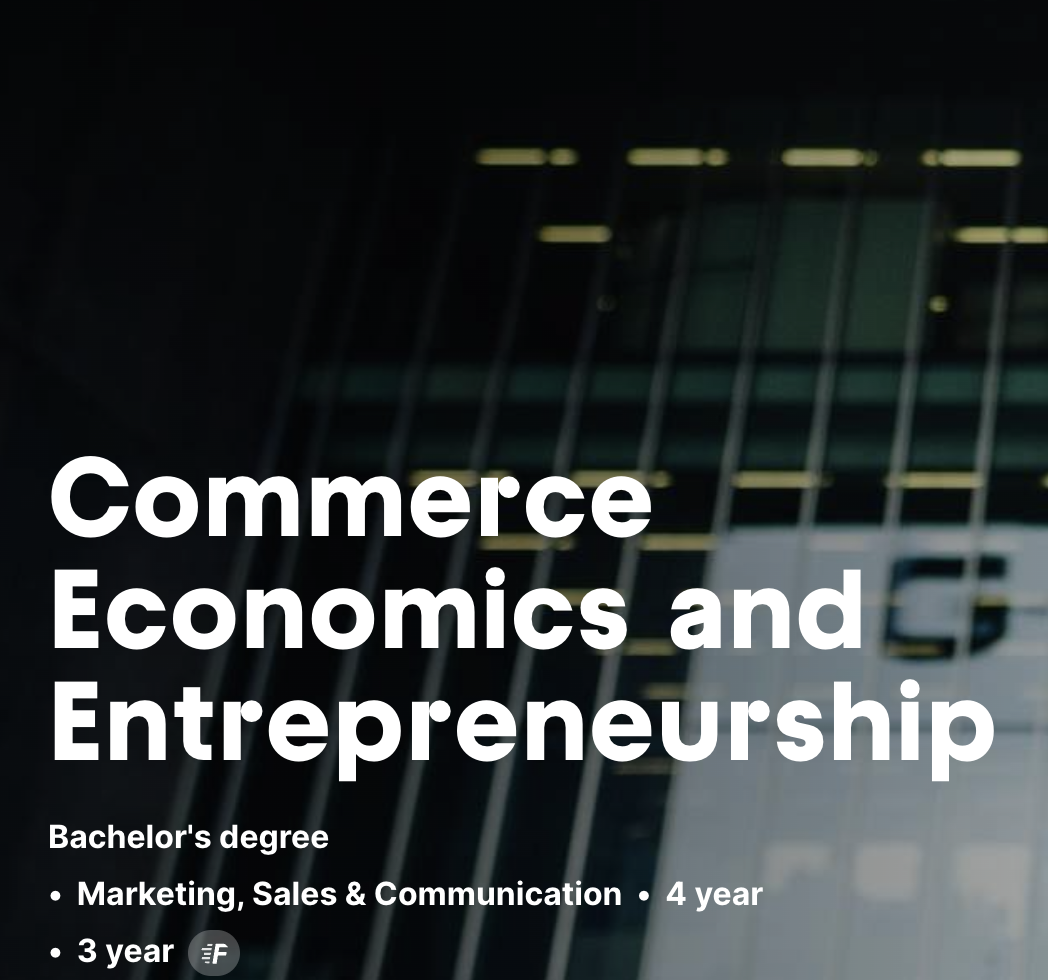 Commerce Economics and Entrepreneurship