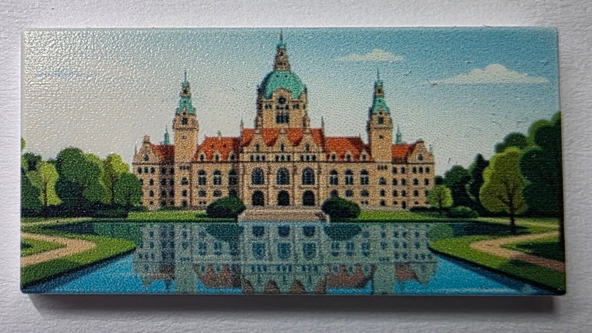 2x4 LEGO® Fliese, mit Rathaus Aufdruck