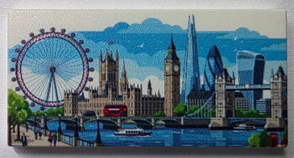 2x4 LEGO® Fliese, mit "London" Aufdruck