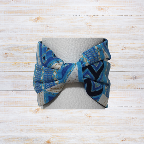 Éclats de Couleurs - Bracelet Noeud Manchette MIBAW en Wax et Paillettes