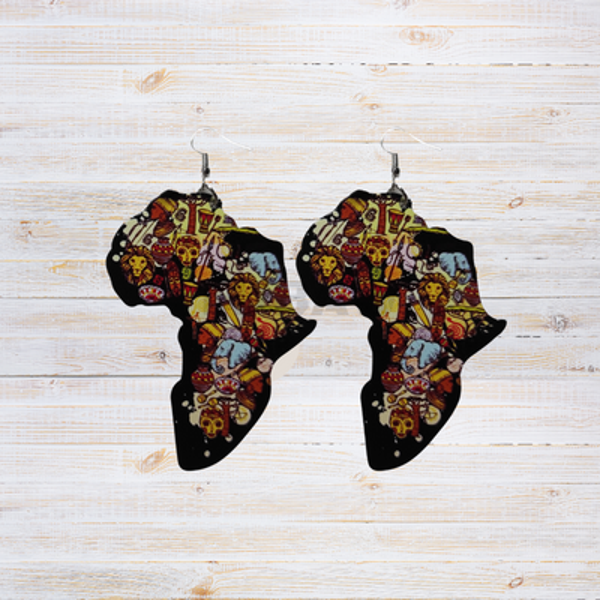 Boucle d'oreille Afrique