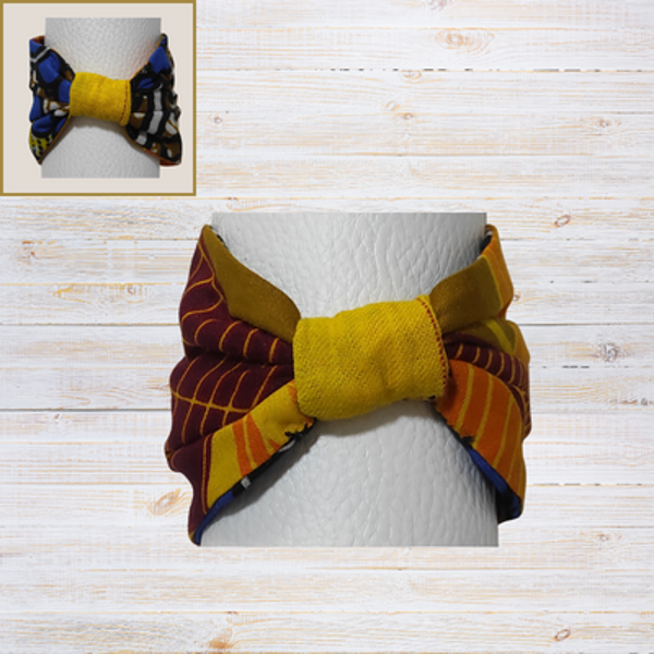 Doublez Votre Style - Bracelet Nœud-Manchette MIBAW Réversibles en Wax, Deux Looks en Un Seul Bijou !