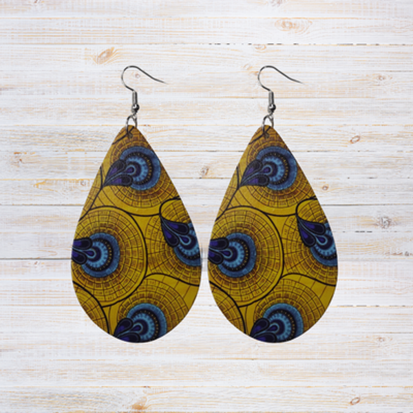 Boucle d'oreille Wax goutte