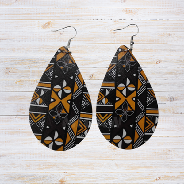 Boucle d'oreille Wax goutte