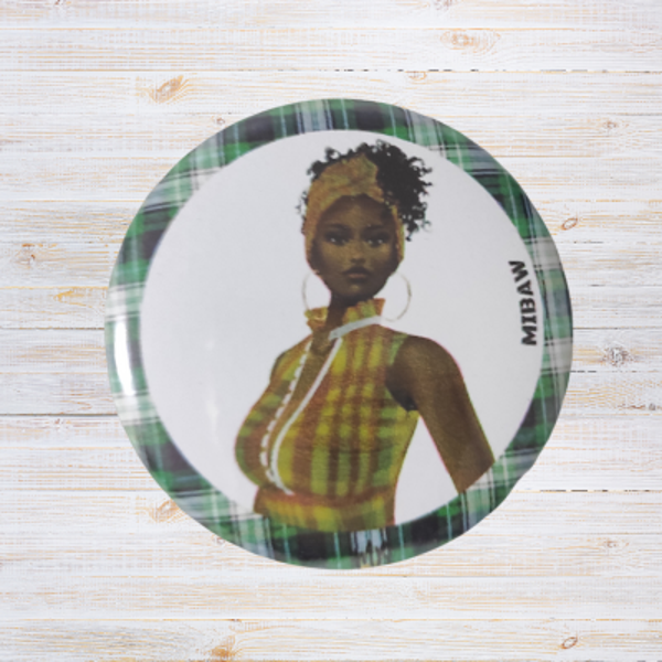Femme Antillaise, Charme Madras - Badge Envoûtant