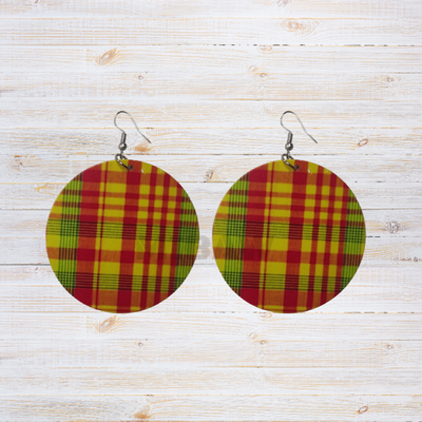 Boucle d'oreille Madras cercle