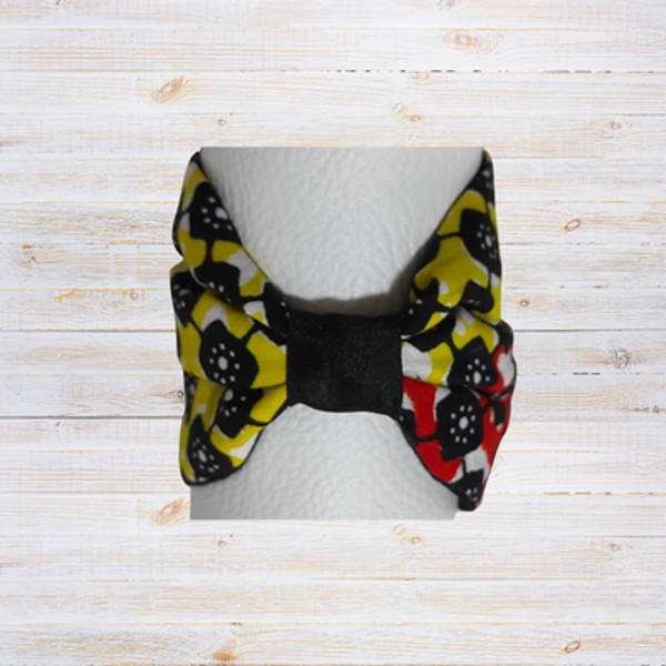 Au Fil des Couleurs : Bracelet Nœud-Manchette MIBAW en Wax, Un Arc-en-Ciel de Style