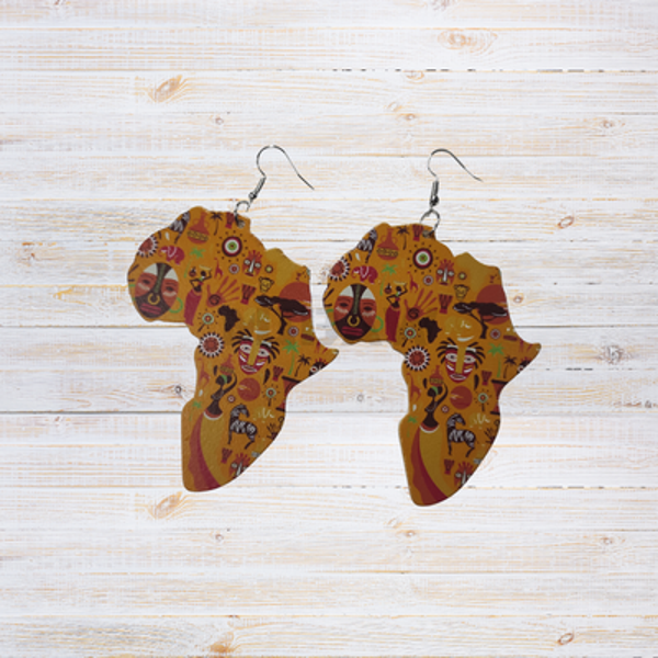Boucle d'oreille Afrique