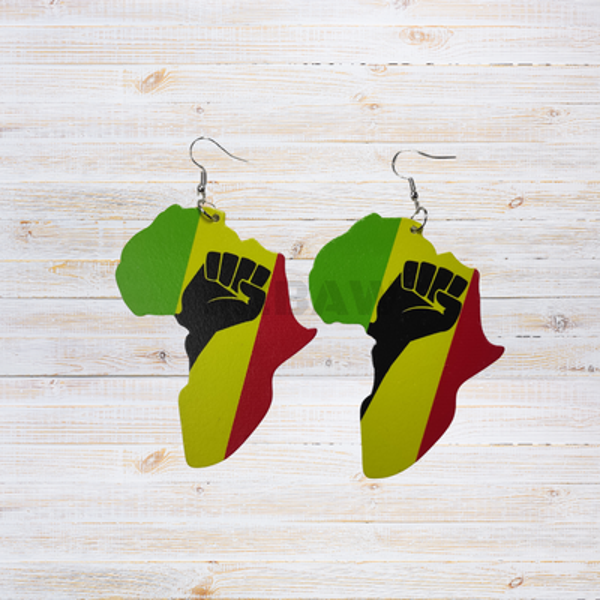 Boucle d'oreille Afrique
