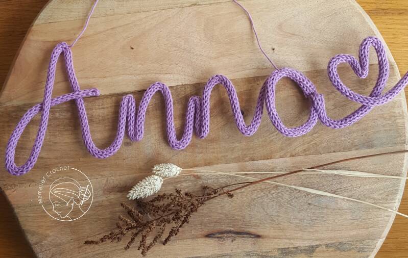 handgemaakt kraamcadeau punniknaam hanger