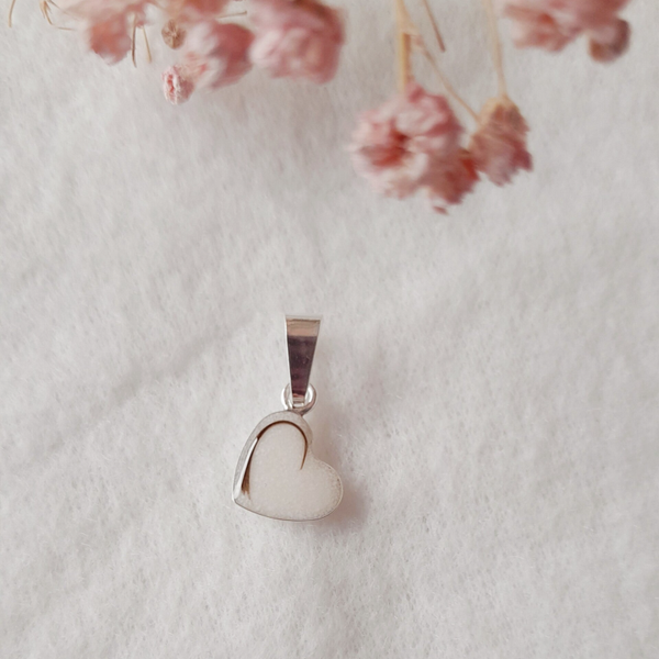 Sterling zilveren 10mm hart hanger
