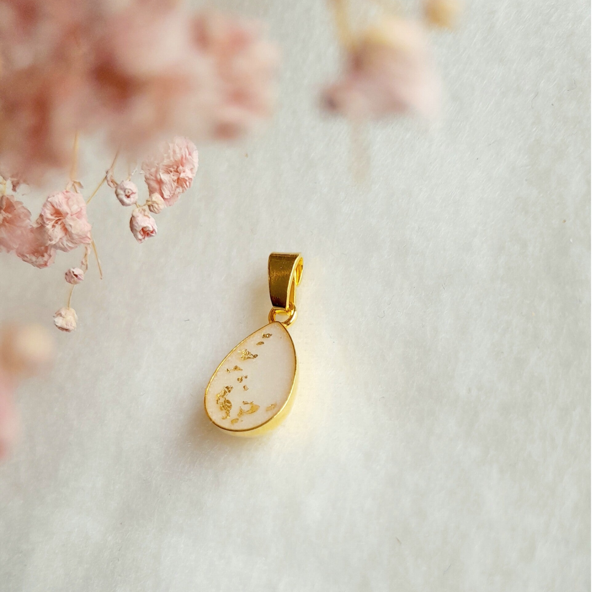 14mm sterling zilver-verguld Moedermelk hanger druppel