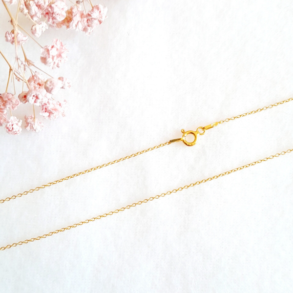 925 zilveren collier verguld