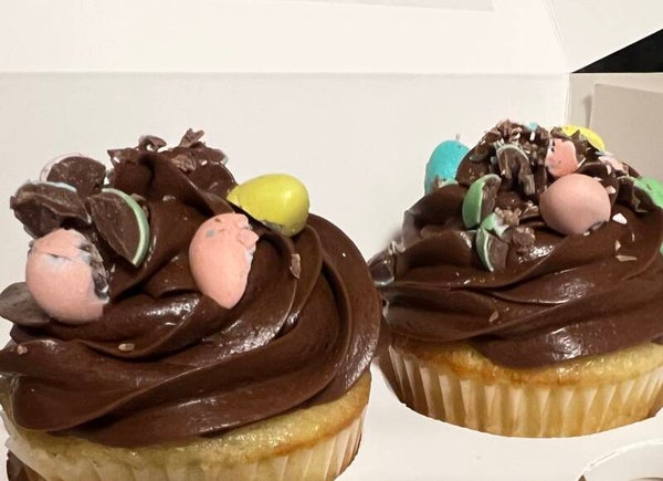Mini egg cupcakes