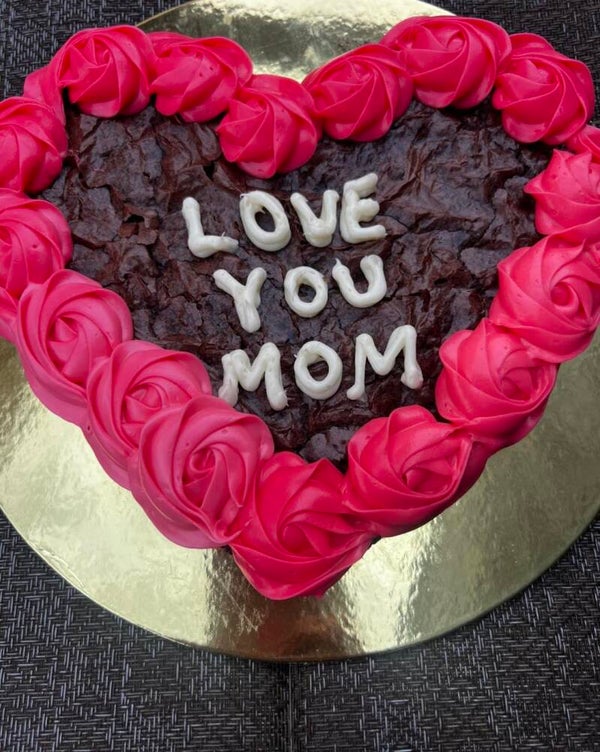 Brownie Heart cookie for Mom
